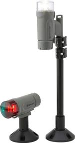 img 2 attached to Enhance Marine Safety with Attwood 14192-7 Water-Resistant LED Navigation Light Kit in Marine Gray
