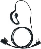 caroo g shape earpiece headset with ptt mic: compatible with baofeng uv-5r, bf-888s, bf-f8hp, bf-f9, uv-82, uv-82hp, uv-82c, tk-2107, tk-3107, kenwood walkie talkies - two way radio 2 pin logo