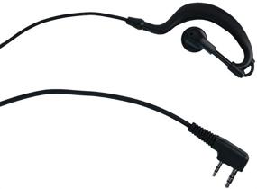 img 1 attached to Caroo G Shape Earpiece Headset with PTT Mic: Compatible with Baofeng UV-5R, BF-888S, BF-F8HP, BF-F9, UV-82, UV-82HP, UV-82C, TK-2107, TK-3107, Kenwood Walkie Talkies - Two Way Radio 2 Pin