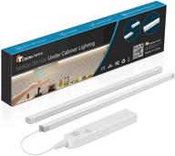 🔦 enhance your space with ct capetronix 12in 50 led motion sensor under cabinet lighting (2 pack) for corridors, stairs, cabinets, kitchens, wardrobes, bedrooms логотип