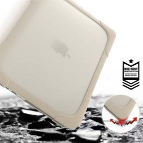 img 1 attached to 📦 2017 MacBook Air 13 inch Kickstand Case | Funut 2-in-1 Rubberized Hard Plastic Shockproof Cover | Matt Protective Case for MacBook Air 13.3 inch A1466 A1369 (# Khaki)