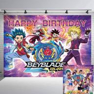beyblade birthday decoration photography background logo