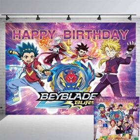 img 4 attached to Beyblade Birthday Decoration Photography Background