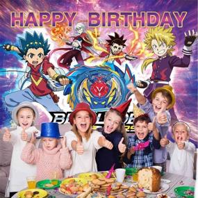 img 3 attached to Beyblade Birthday Decoration Photography Background