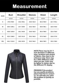 img 1 attached to Bellivera Womens Leather Jackets Winter Women's Clothing in Coats, Jackets & Vests