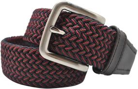 img 3 attached to 👔 FlexFit Ground Mind: Premium Elastic Braided Stretch Men's Accessories