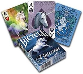 img 1 attached to 🦄 Anne Stokes Unicorns Bicycle Playing Cards