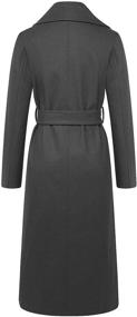 img 2 attached to CHARTOU Elegant Breasted Regular Overcoat Women's Clothing for Coats, Jackets & Vests