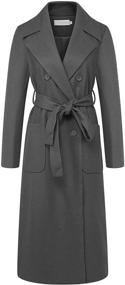 img 3 attached to CHARTOU Elegant Breasted Regular Overcoat Women's Clothing for Coats, Jackets & Vests