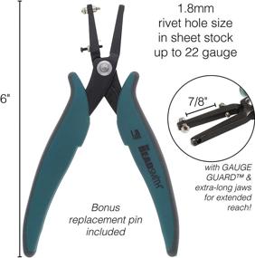 img 3 attached to 🔧 The Beadsmith 1.8mm Metal Hole Punch with Gauge Guard - Create Clean Holes for 1.3mm Rivets, Cold Connection, 22 Gauge Sheet Metal - Not for Thicker Metal