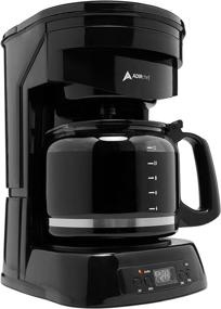 img 3 attached to ☕ AdirChef 12-Cup Programmable Coffeemaker in Sleek Black - Superior Brewing Convenience and Taste