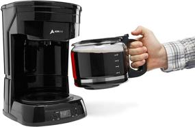 img 2 attached to ☕ AdirChef 12-Cup Programmable Coffeemaker in Sleek Black - Superior Brewing Convenience and Taste