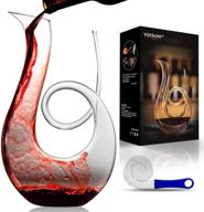 🍷 upgraded swan shaped wine decanter and carafe set - 1.5l clear hand blown lead-free crystal accessories & gift for wine lovers логотип