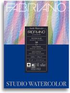 fabriano studio cold press watercolor pad 🎨 - 9 x 12, white: a must-have for artists logo