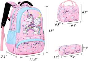 img 2 attached to Glitter Mermaid Girls Backpack Kindergarten Backpacks in Kids' Backpacks