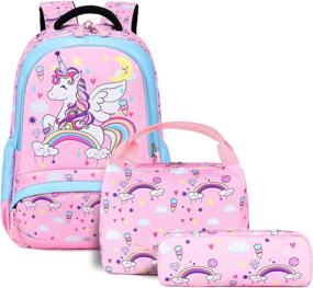 img 4 attached to Glitter Mermaid Girls Backpack Kindergarten Backpacks in Kids' Backpacks