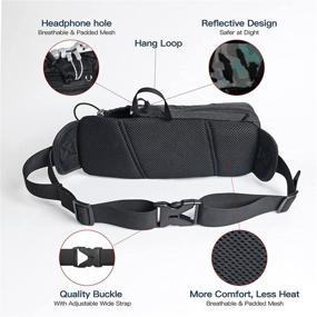 img 1 attached to TUSUEYGT Fanny Pack: Stylish Waist Pack for Men and Women with Water Bottle Holder – Perfect for Hiking, Running, and Cycling