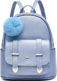 img 4 attached to Fashion Backpack Teenage Leather Shoulder Kids' Furniture, Decor & Storage