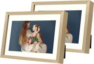 🖼️ gold 5x7 picture frame - display 4x6 or 5x7 photos - shatter-resistant glass aluminum photo frame - wall or tabletop display - 2 pack by golden state art логотип