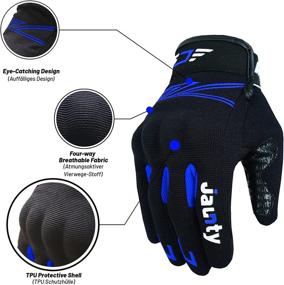 img 3 attached to 🏍️ Motorcycle Gloves with Knuckle Protection, Breathable Smart Touch and Silicone Grip – Ideal for Mountain Biking, Summer Riding, Motorbiking – Unisex Design