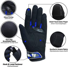 img 2 attached to 🏍️ Motorcycle Gloves with Knuckle Protection, Breathable Smart Touch and Silicone Grip – Ideal for Mountain Biking, Summer Riding, Motorbiking – Unisex Design