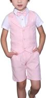 cotton linen sleeve suit: stylish outfit for boys' clothing logo