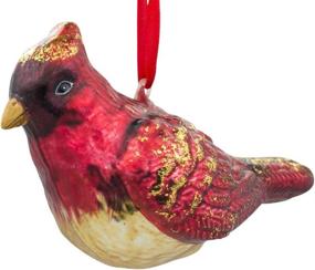 img 2 attached to 3-Inch Glass Christmas Ornament - BestPysanky Red Cardinal Bird