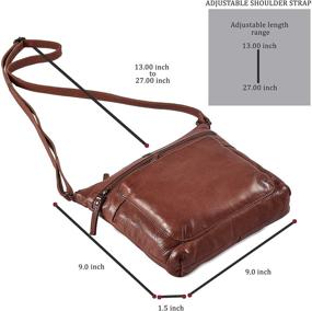 img 1 attached to 👜 COCHOA Triple Crossbody Women's Leather Handbags & Wallets in Crossbody Bags