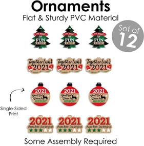 img 1 attached to Big Dot of Happiness Together (ish) 2021 - Funny Holiday Decorations - Christmas Tree Ornaments - Set of 12: Add Laughter to Your Christmas Tree!