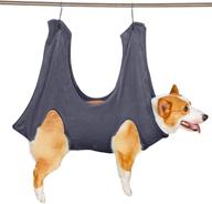 🐶 vedran dog and cat grooming hammock helper with two hooks - pet grooming towel to easily trim nails and groom your pet logo