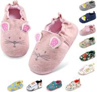 cute cartoon sneaker toddler boys' slippers: comfy and stylish footwear! logo