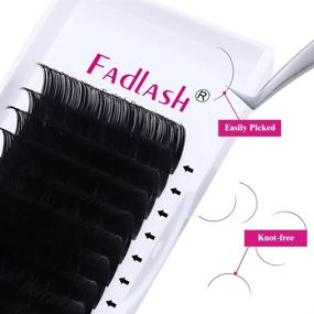 img 1 attached to 👁️ D Curl Silk Classic Lash Extensions Mixed Tray, 15-20mm Length, 0.20-D Individual Eyelash Extensions Supplies