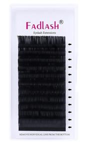 img 4 attached to 👁️ D Curl Silk Classic Lash Extensions Mixed Tray, 15-20mm Length, 0.20-D Individual Eyelash Extensions Supplies