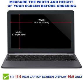 img 3 attached to 🖥️ AyaWico 2PC Pack: 11.6 inch Blue Light Blocking Laptop Screen Protectors for Notebook Computers - 16:9 Display, Blue Light Filter included