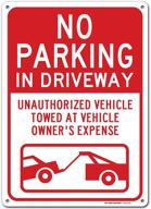 🚫 unauthorized vehicle sign for parking and driveway use logo