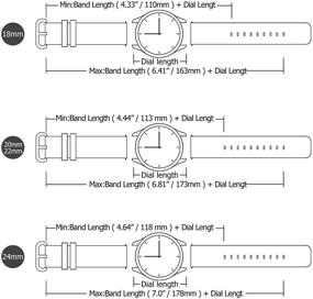 img 2 attached to Fullmosa Genuine Men's Leather Watches - Vibrant Color Selection