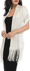 img 1 attached to Shawls Wraps Evening Dresses Silver Women's Accessories and Scarves & Wraps