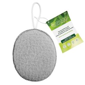 img 3 attached to EcoTools Charcoal Exfoliating Puffs for Face and Body, Set of 6 Skin Care Tools