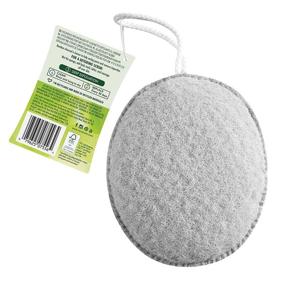 img 2 attached to EcoTools Charcoal Exfoliating Puffs for Face and Body, Set of 6 Skin Care Tools