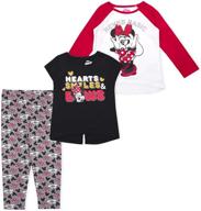 disney 3 piece mickey minnie leggings girls' clothing in leggings logo