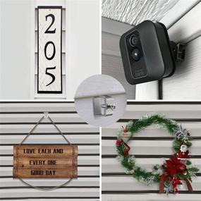 img 1 attached to Versatile 12-Pack Vinyl Siding Screw Hooks: Securely Mount Blink Camera, Mailbox, Security Light & More!