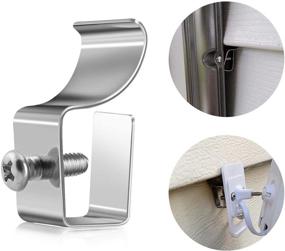 img 4 attached to Versatile 12-Pack Vinyl Siding Screw Hooks: Securely Mount Blink Camera, Mailbox, Security Light & More!