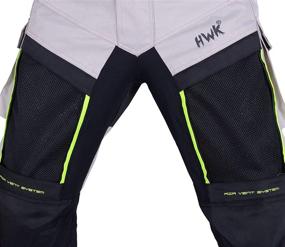 img 2 attached to 🏍️ HWK Adventure Hi-Vis All-Purpose Men's Motorcycle Pants: Cargo, Work, and More!