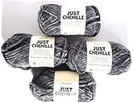 4 gray premier just chenille yarn logo