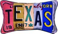 🏷️ seo-optimized manual woodworkers & weavers texas vanity plates throw pillow, size 14.5 x 9 logo