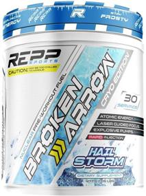 img 4 attached to 💥 REPP Sports Broken Arrow Extreme Pre-Workout: Разблокируйте интенсивную энергию и выносливость с вкусом "Буря града"! (30 порций)