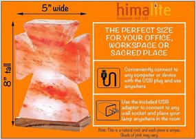 img 1 attached to Himalite LED Cross Lamp: Authentic Himalayan Pink Salt Rock with White LED Bulb - 8 Inches Tall - USB Adaptor - Christian Gifts - Home Wall Decoration