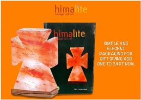 img 2 attached to Himalite LED Cross Lamp: Authentic Himalayan Pink Salt Rock with White LED Bulb - 8 Inches Tall - USB Adaptor - Christian Gifts - Home Wall Decoration