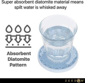 img 2 attached to ZEEDOM Diatomite Absorbent Material Coasters