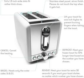 img 2 attached to 🍞 Toasters 2 Slice Best Rated Prime: Stainless Steel Bagel Toaster with 6 Bread Shade Settings, Wide Slots, and Removable Crumb Tray